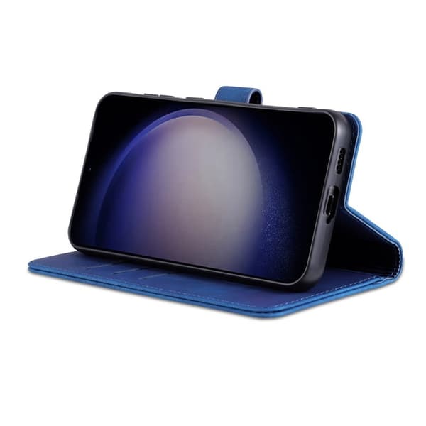 AZNS Samsung Galaxy S24 FE Plånboksfodral Konstläder - Blå