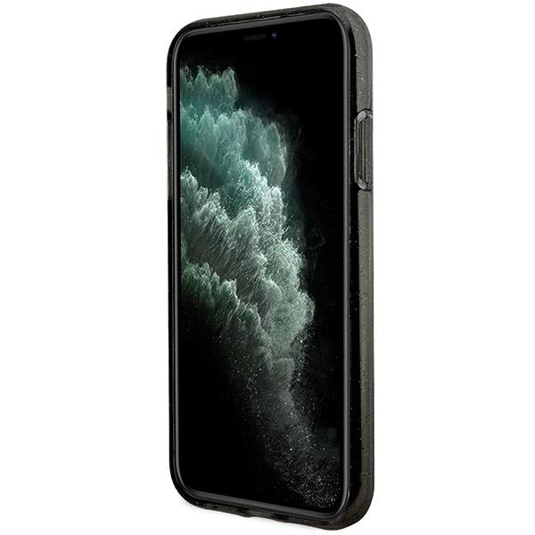 Karl Lagerfeld iPhone 11 / XR Skal Gliter Karl&Choupette - Svart