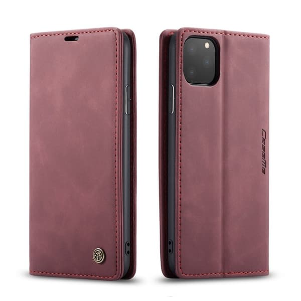 CASEME 013 Plånboksfodral iPhone 11 Pro 5.8 tum Konstläder Röd