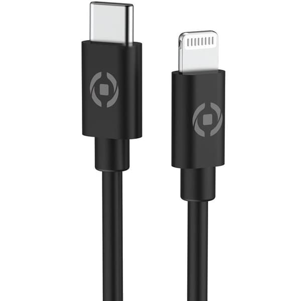 Celly Billaddare Mini USB-C Med Kabel - Svart Svart