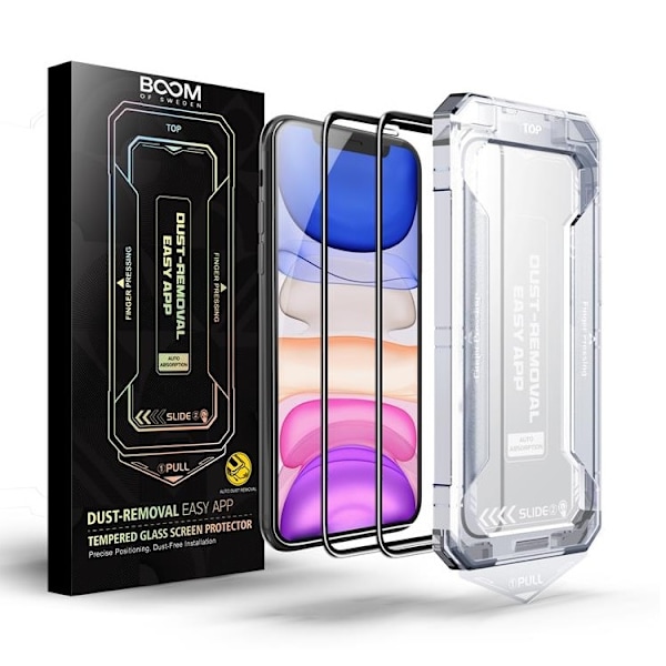 LIVSTIDSGARANTI - BOOM iPhone 11 Härdat Glas Skärmskydd - 2 Pack