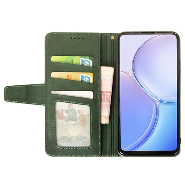 IDEWEI OnePlus 15 5G Plånboksfodral Calf Texture Konstläder - Grön Grön