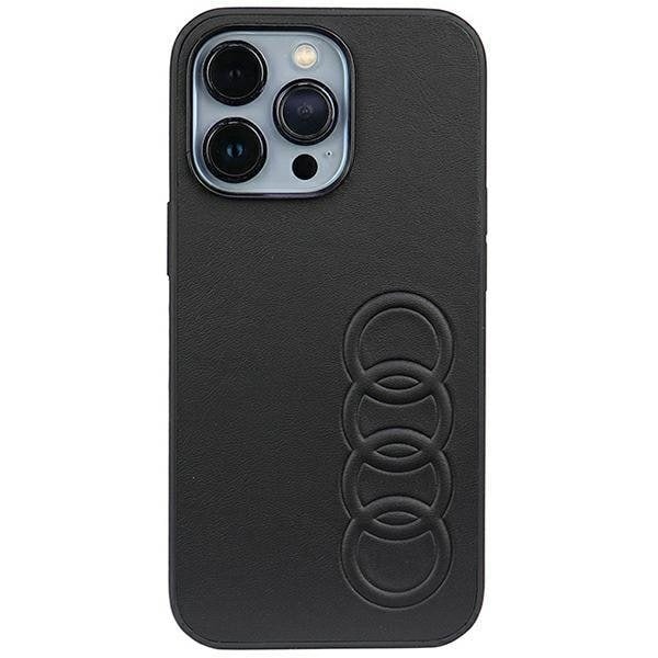 Audi iPhone 13 Pro/13 Mobilskal Synthetic Läder - Svart Svart