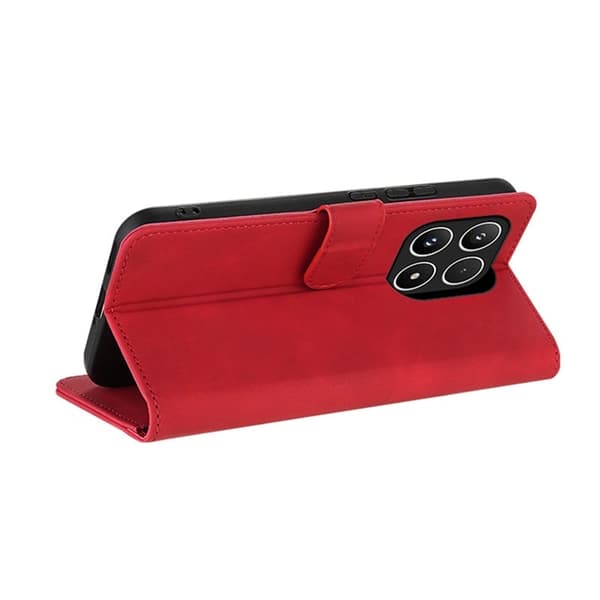 AZNS Xiaomi 17 Plånboksfodral Konstläder - Röd