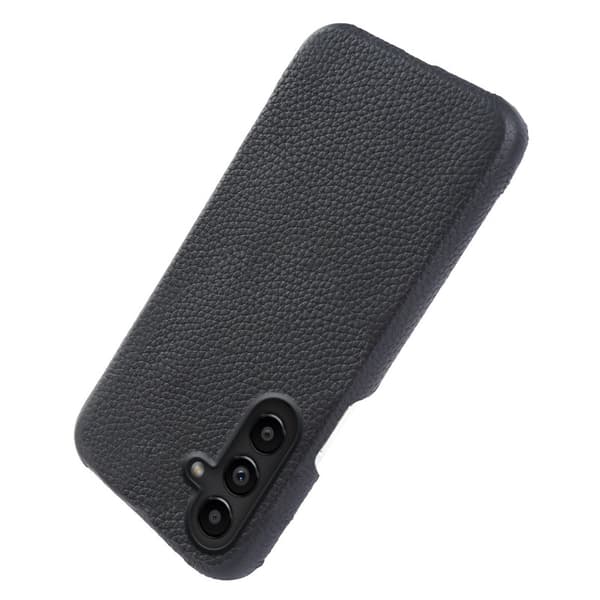 Mobilskal för Samsung Galaxy S26 Plus Magnetiskt Äkta läder + PC - Svart