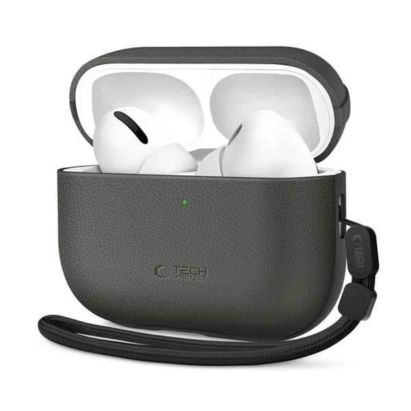 Tech-Protect Apple Airpods Pro 3 Etui Natural Fit - Olivengrøn Grön