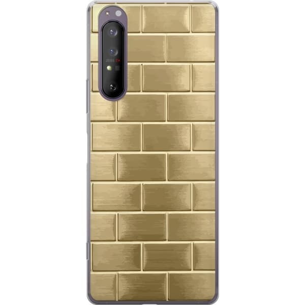 Mobilskal till Sony Xperia 1 II med Gyllene Murstenar