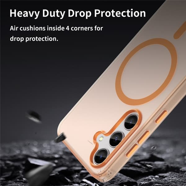Mobilskal till Galaxy S25 Plus/S24 Plus MagSafe Frost - Orange Orange