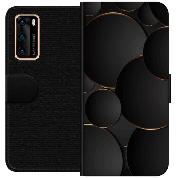 Plånboksfodral till Huawei P40 med Lyxig Cirklar