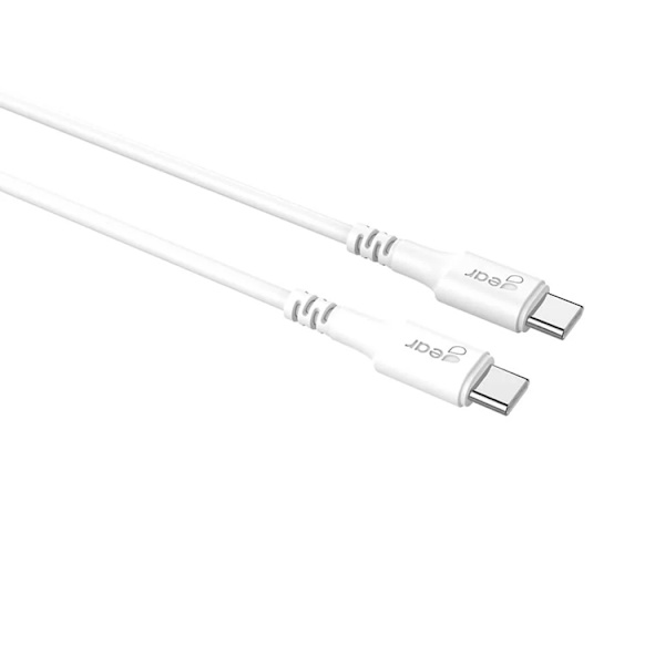 Gear Snabbladdare 220V 1xUSB-C PD/PPS 30W + Kabel USB-C - Vit Vit