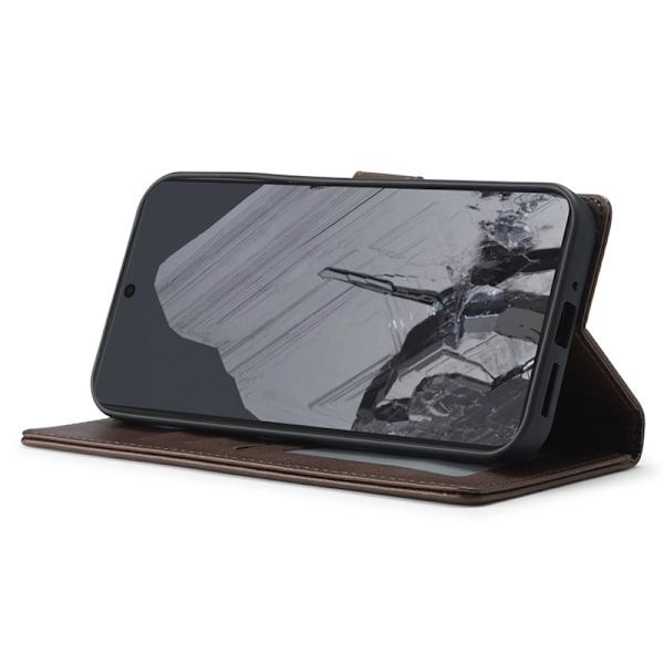 LC.IMEEKE Google Pixel 9 Pro Plånboksfodral Shockproof Konstläder - Brun