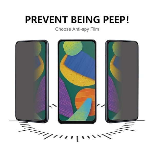 [1-PACK] Privacy Härdat Glas Skärmskydd Google Pixel 8 Svart