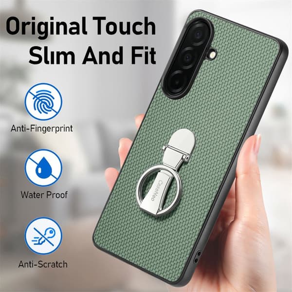 Mobilskal för Samsung Galaxy S26 Plus Kickstand Kortfack - Grön