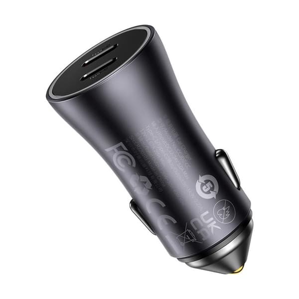 Baseus Golden Billader 40W 2 x USB-C - Grå Grå