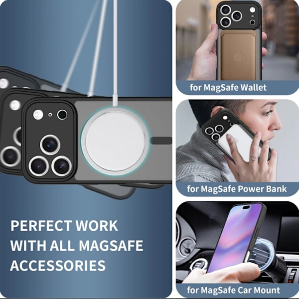 Tech-Protect Mobilskal till iPhone 17 Pro Magsafe Basic - Matte Svart Svart