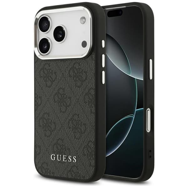 Guess telefontaske til iPhone 17 Pro Max MagSafe 4G Classic Logo - Sort Svart