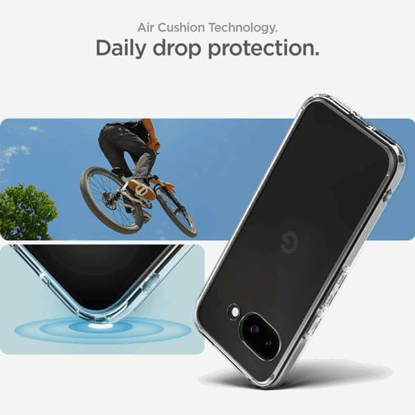 Spigen Mobilskal till Google Pixel 9a Ultra Hybrid - Crystal Clear Transparent