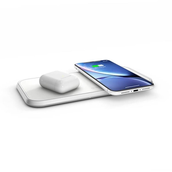 ZENS Dubbelladdare Aluminium 30W PD - Vit