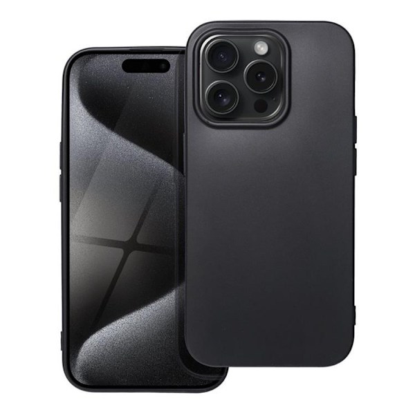 iPhone 15 Pro Mobilskal Soft - Sort Black
