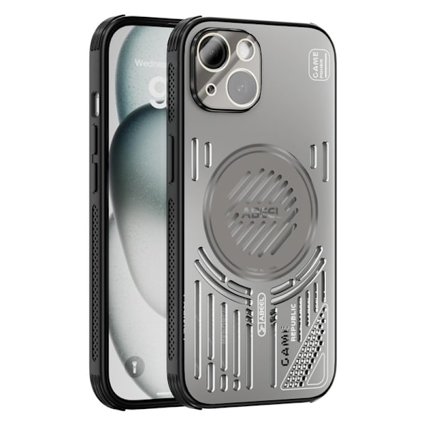 ABEEL Mobilskal till iPhone 13 Aluminium + PC + TPU - Grå