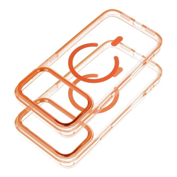 Telefontaske til iPhone Air MagSafe Frame Clear Hybrid - Orange Orange
