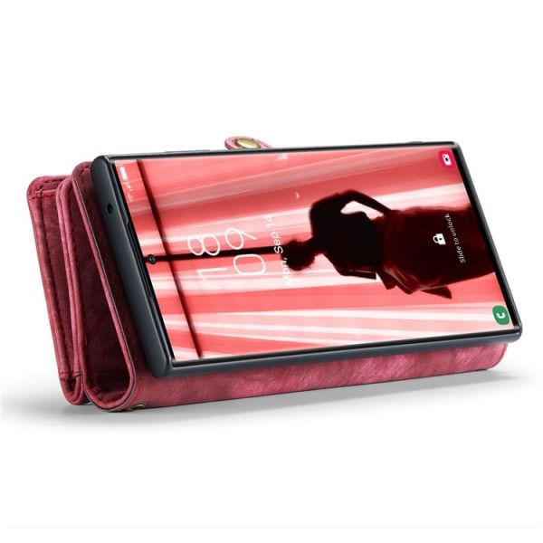 Caseme Galaxy S23 Ultra Wallet -kotelo irrotettava - punainen