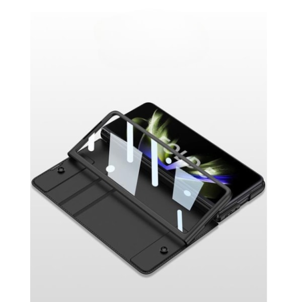 GKK Galaxy Z Fold 5 Wallet Case Panssariläppä - vihreä