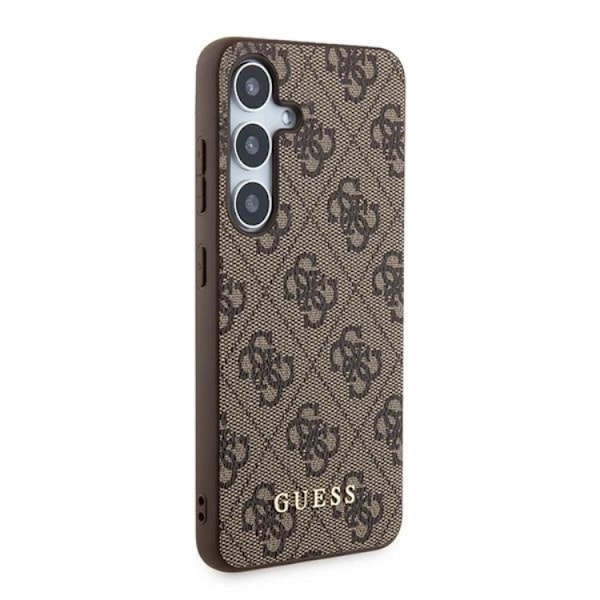Guess Galaxy A35 5G Mobilskal Metall Gold Logo - Brun