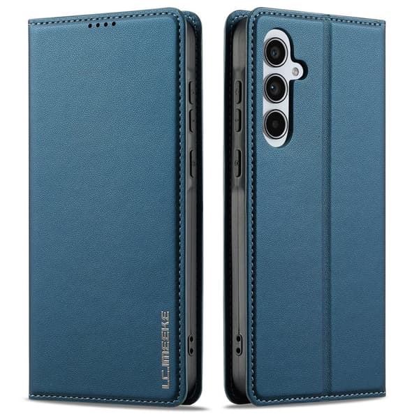 LC.IMEEKE Plånboksfodral för Samsung Galaxy S26 Plus Konstläder Stativ - Blå