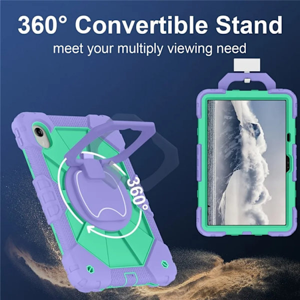 Lenovo M11/Idea Tab Mobilskal Silikon Kickstand Grön