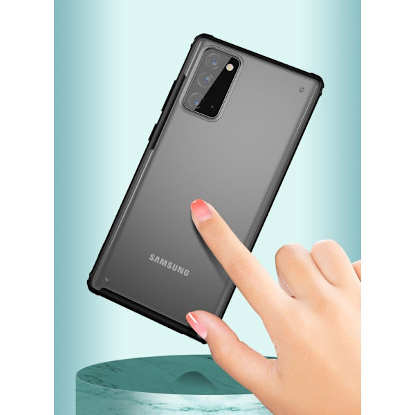 Armor Series Matte PC + TPU Hybrid Skal Till Galaxy Note 20 - Svart Svart