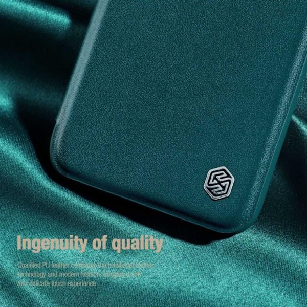 Nillkin iPhone 14 Plus Plånboksfodral QinPro - Grön Grön