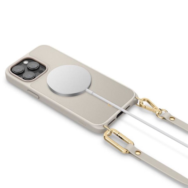 Spigen iPhone 15 Pro Mobilhalsband Skal Magsafe Cyrill - Cream
