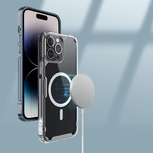 Nillkin Mobilskal till iPhone 15 Pro Max Magsafe Nature Pro Armored Vit