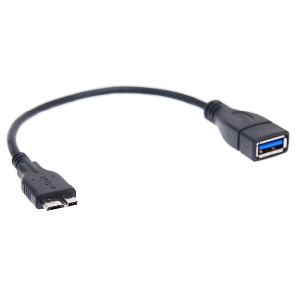 USB 2.0 USB Host / OTG Adapter Kabel for Samsung Galaxy Note 3 (Svart) Svart