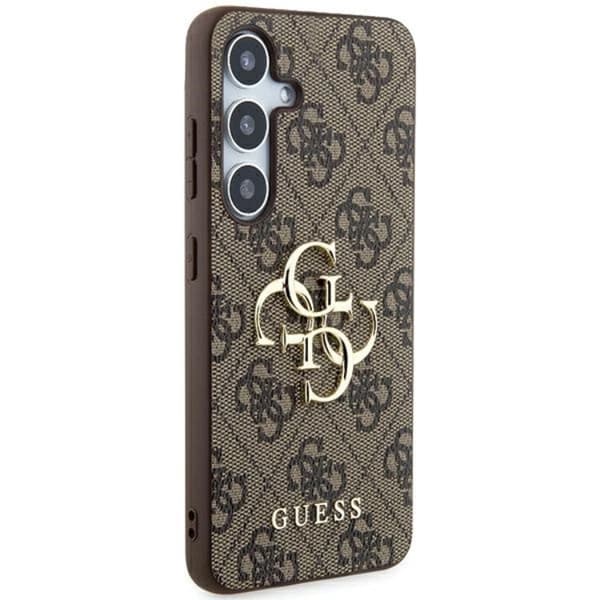Guess Galaxy A55 5G Mobilskal Big Metall Logo - Brun Brun