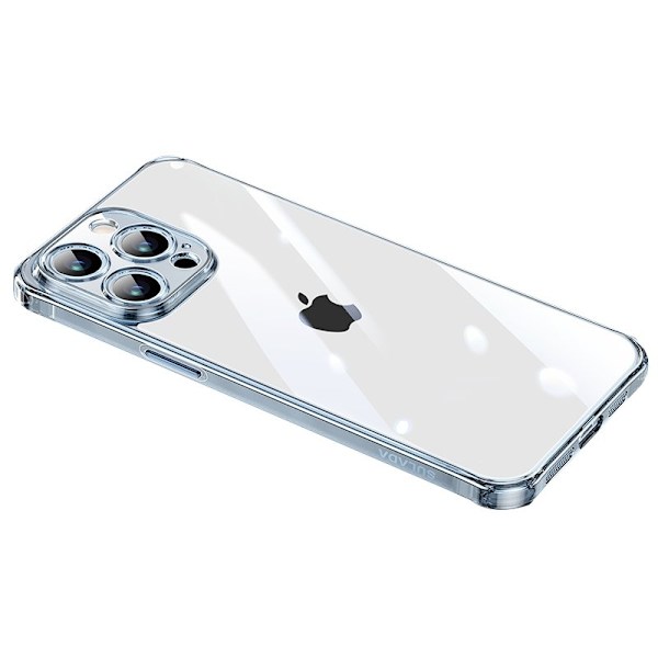 SULADA Mobilskal till iPhone 15 Pro Max TPU + Härdat Glas Transparent Blå