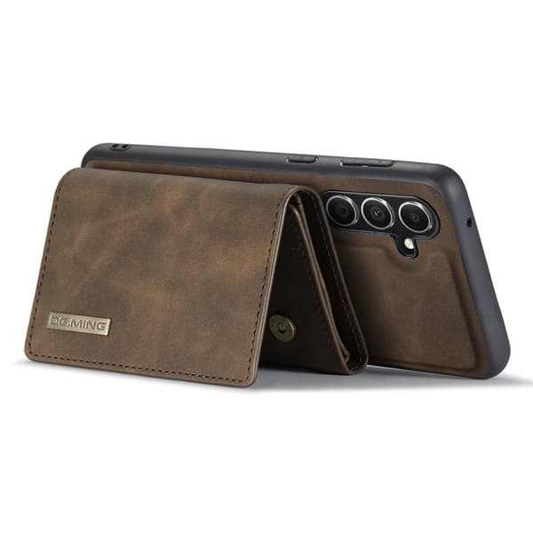 DG.MING M1 Series Mobilskal till Samsung Galaxy S24 FE Kickstand Brun