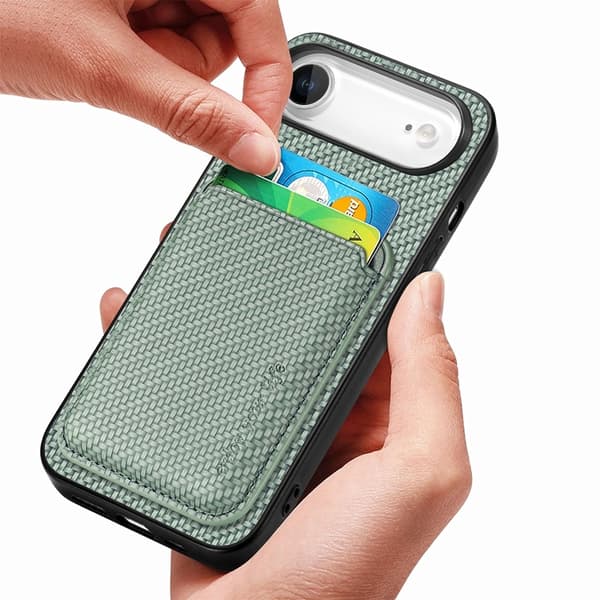 Mobilskal till iPhone Air Detachable Korthållare - Grön Grön