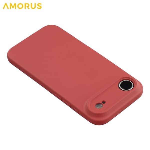 AMORUS Mobilskal till iPhone Air Precise Cutouts TPU Fiber - Röd Röd