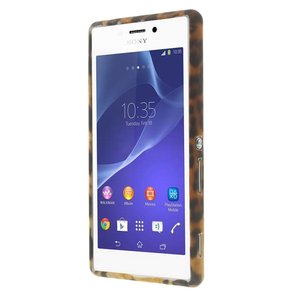 Skal till Sony Xperia M2 - Leopard Mönster
