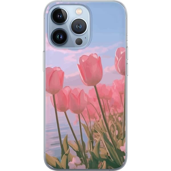 Mobilskal till Apple iPhone 13 Pro med Rosa Tulpaner