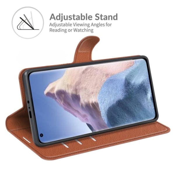 Xiaomi Mi 11 Ultra Plånboksfodral Folio Flip Kickstand - Brun BrunMaterial