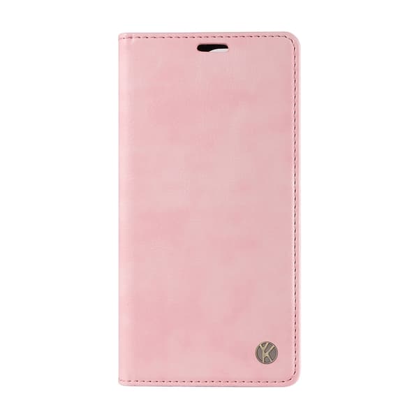 YIKATU OnePlus 15 Plånboksfodral Litchi Closure Konstläder Rosa