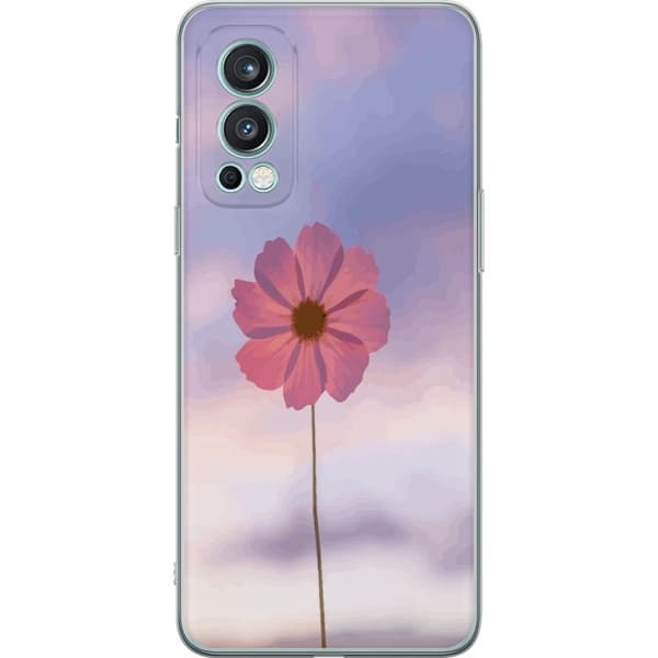 Mobilcover til OnePlus Nord 2 5G med Rosa blomst