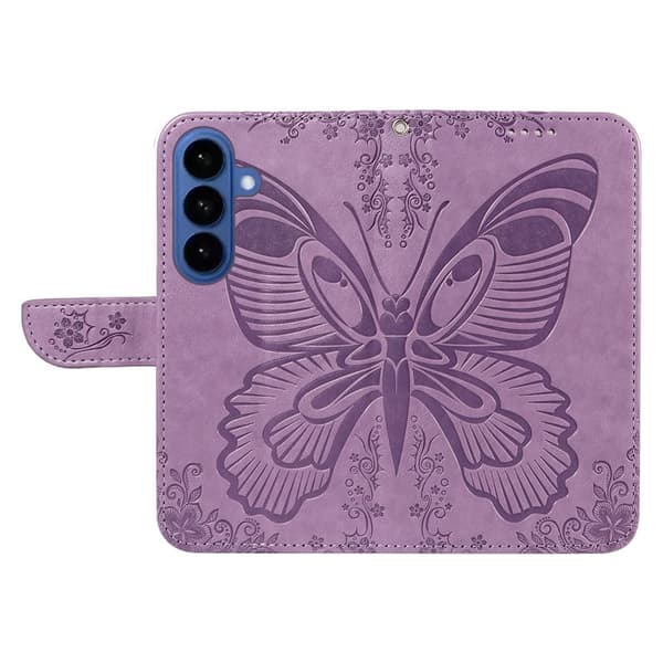 Samsung Galaxy S26 Plus Skal PU Läder Folio Flip - Ljus Lila