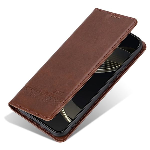 AZNS Xiaomi 15 Pro Plånboksfodral Konstläder - Brun