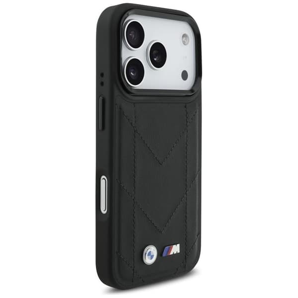 BMW Mobilskal till iPhone 17 Pro MagSafe M Quilted Logo - Svart