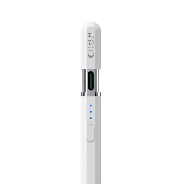 Tech-Protect Digital Magnetic Stylus Penna "3" iPad - Vit Vit