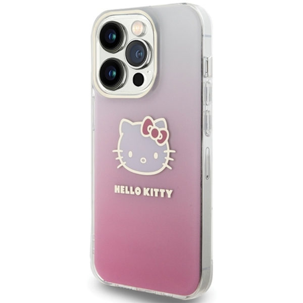 Hello Kitty Telefontaske til iPhone 14 Pro Kitty Head - Lyserød Rosa